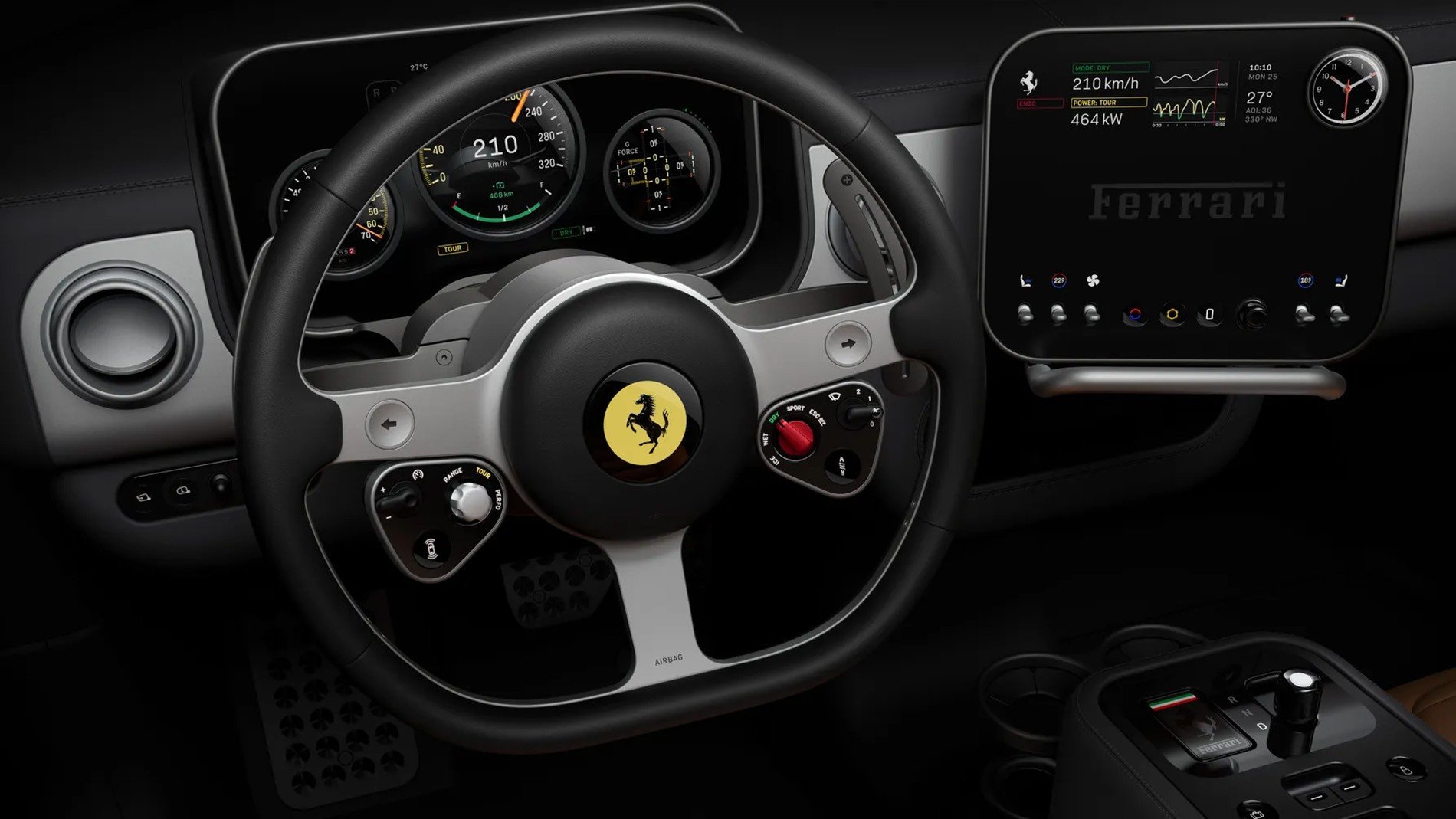 Ferrari Luce: como é o interior da primeira Ferrari elétrica