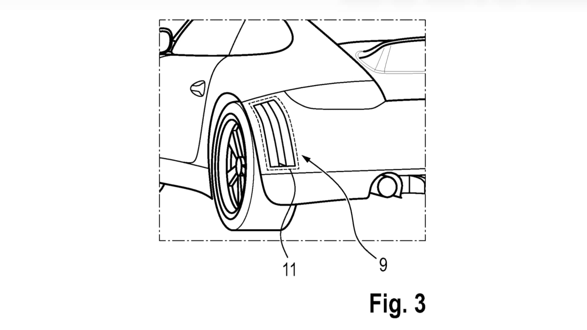 Porsche inova com bandas de corrida ocultas